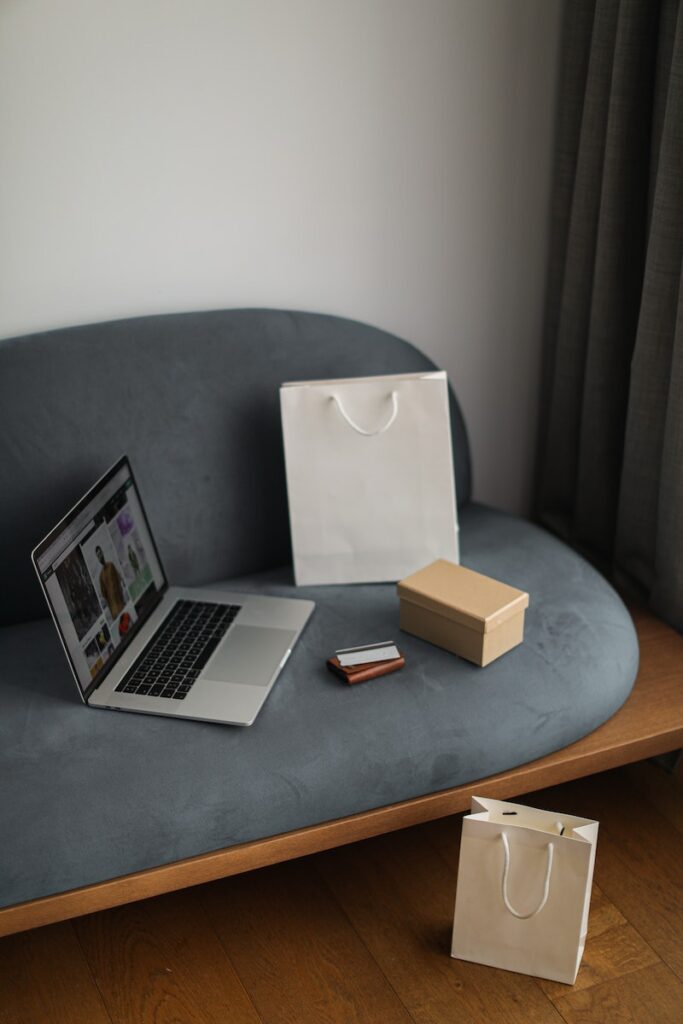 A Laptop over the Couch